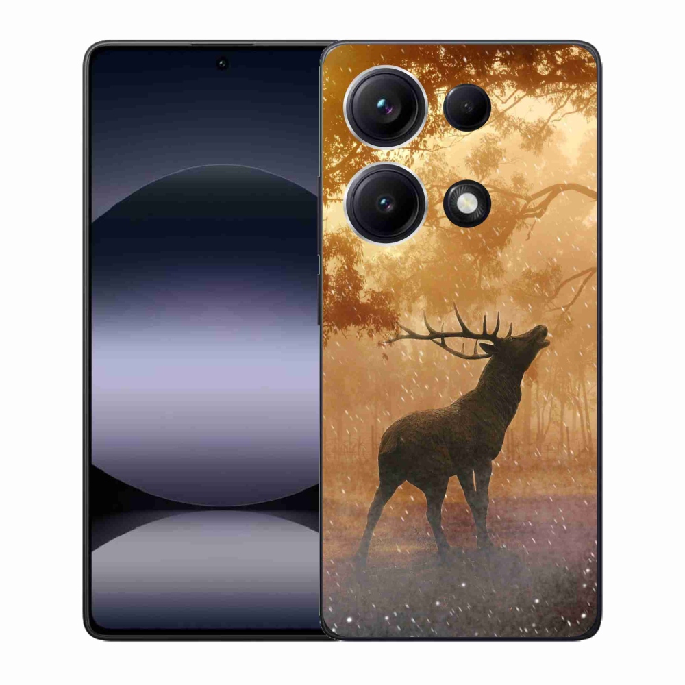 Gelový kryt mmCase na Xiaomi Redmi Note 14S - jelen v říji