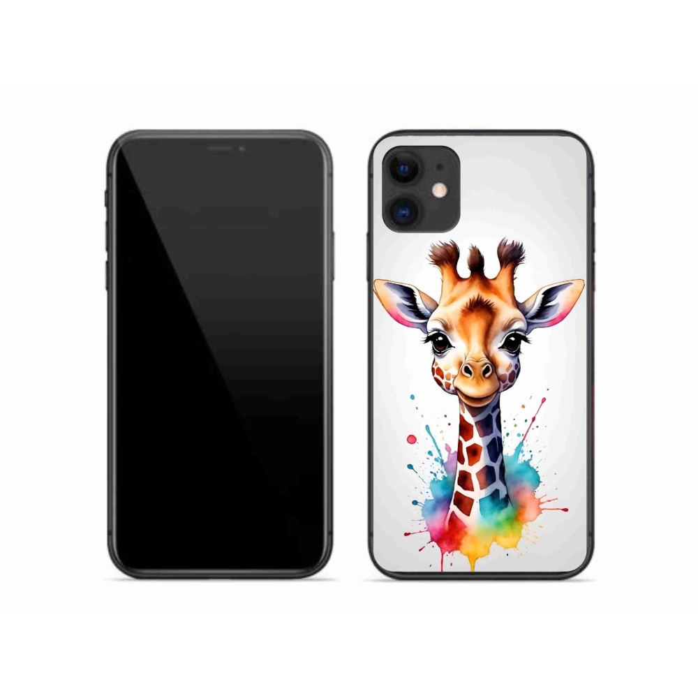 Gelový kryt mmCase na iPhone 11 - žirafa 1