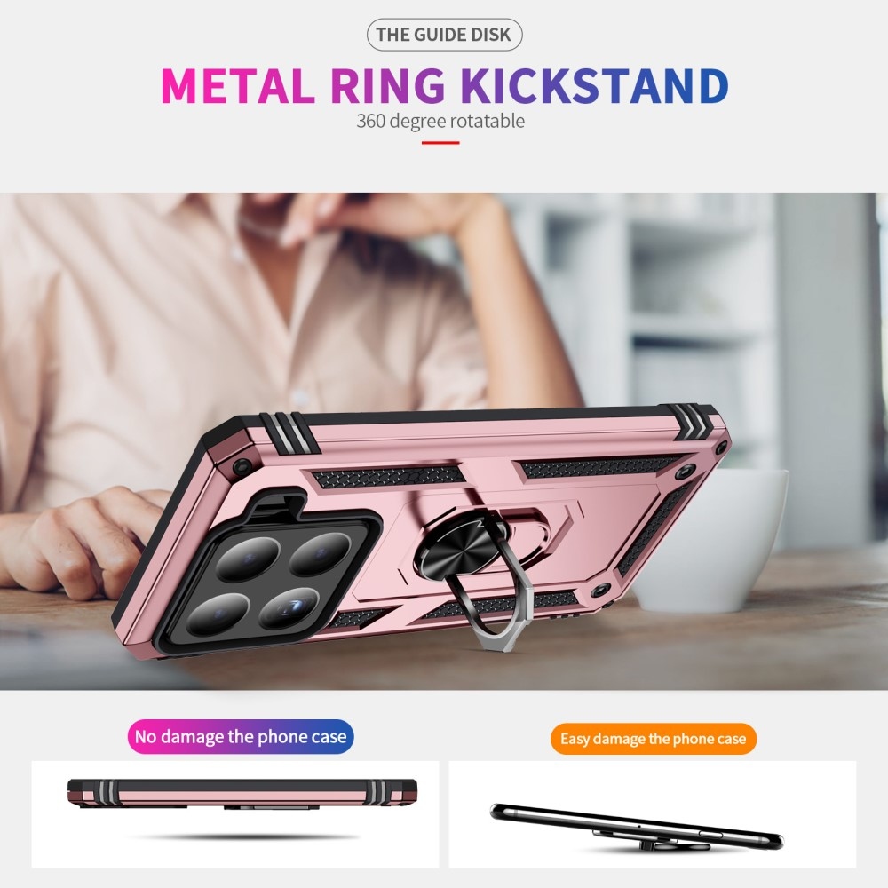 Rings odolný kryt na Xiaomi 15 - růžovozlatý