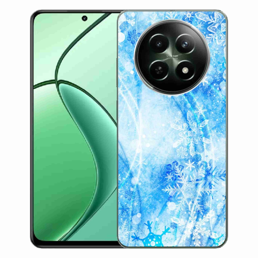 Gelový kryt mmCase na Realme 12 5G/12x 5G - sněhové vločky