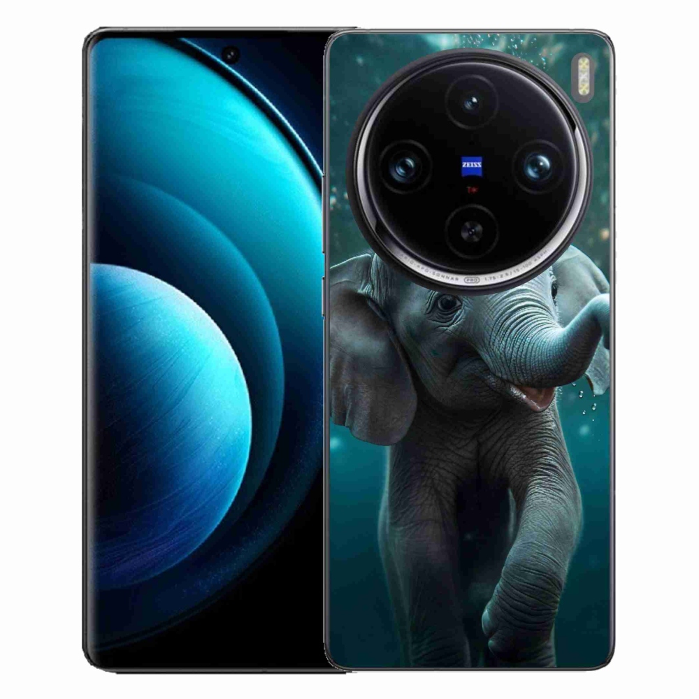 Gelový kryt mmCase na Vivo X100 Pro 5G - slůně pod vodou