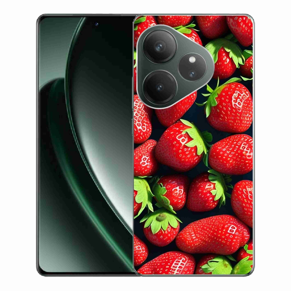 Gelový kryt mmCase na Realme GT 6 5G/GT 6T 5G - jahody