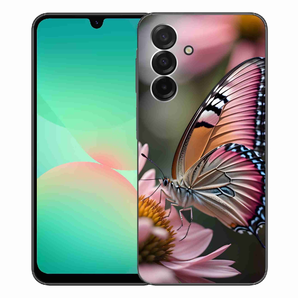 Gelový kryt mmCase na Samsung Galaxy A26 5G - barevný motýl
