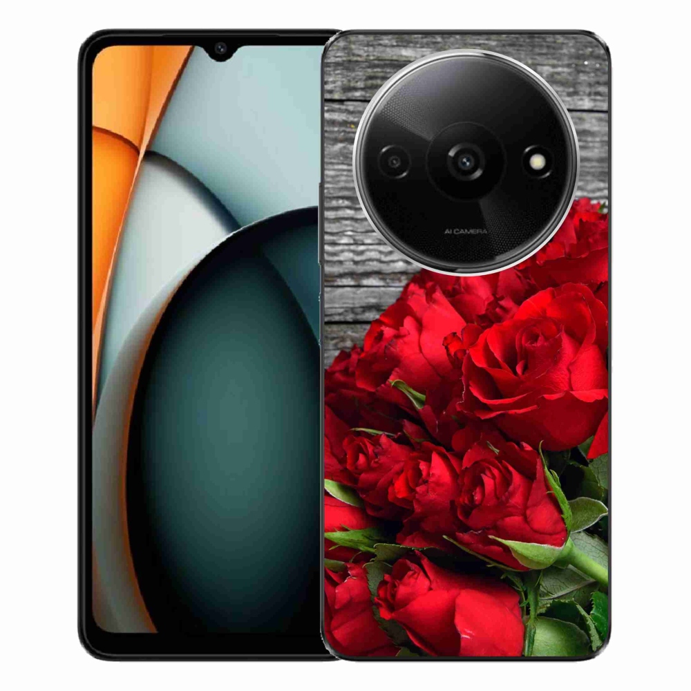 Gelový kryt mmCase na Xiaomi Redmi A3 - červené růže