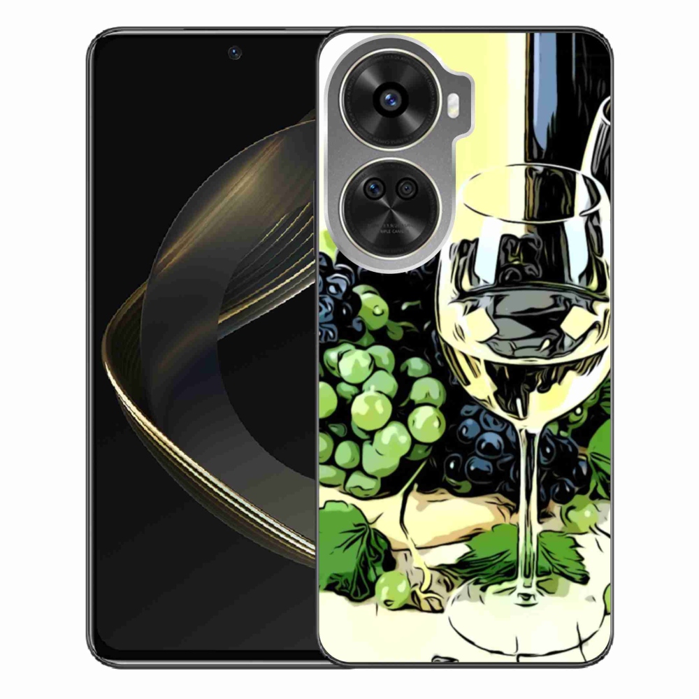 Gelový kryt mmCase na Huawei Nova 12 SE - sklenka vína