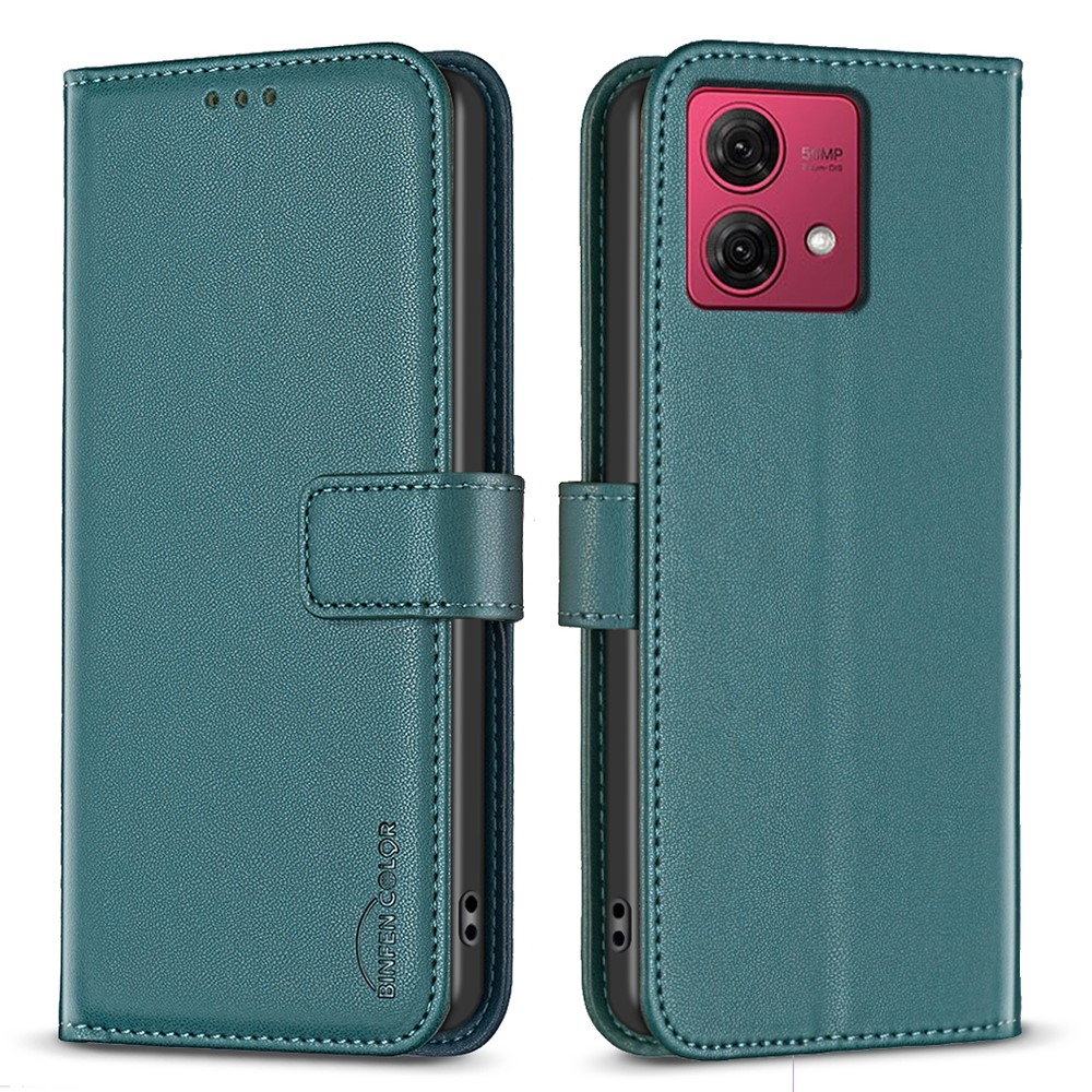 BNF knížkové pouzdro na Motorola Moto G84 5G - zelené