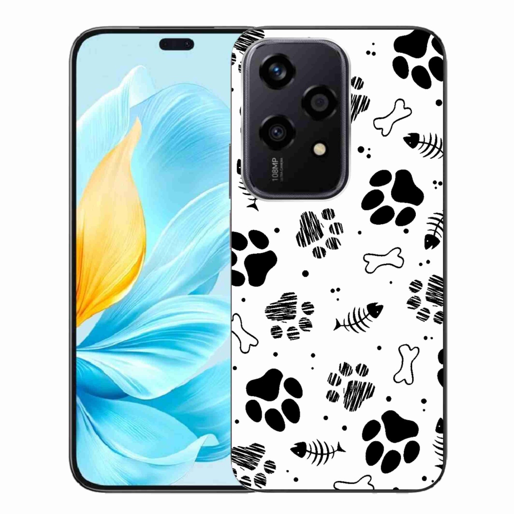 Gelový kryt mmCase na Honor 200 Lite 5G - psí tlapky 1