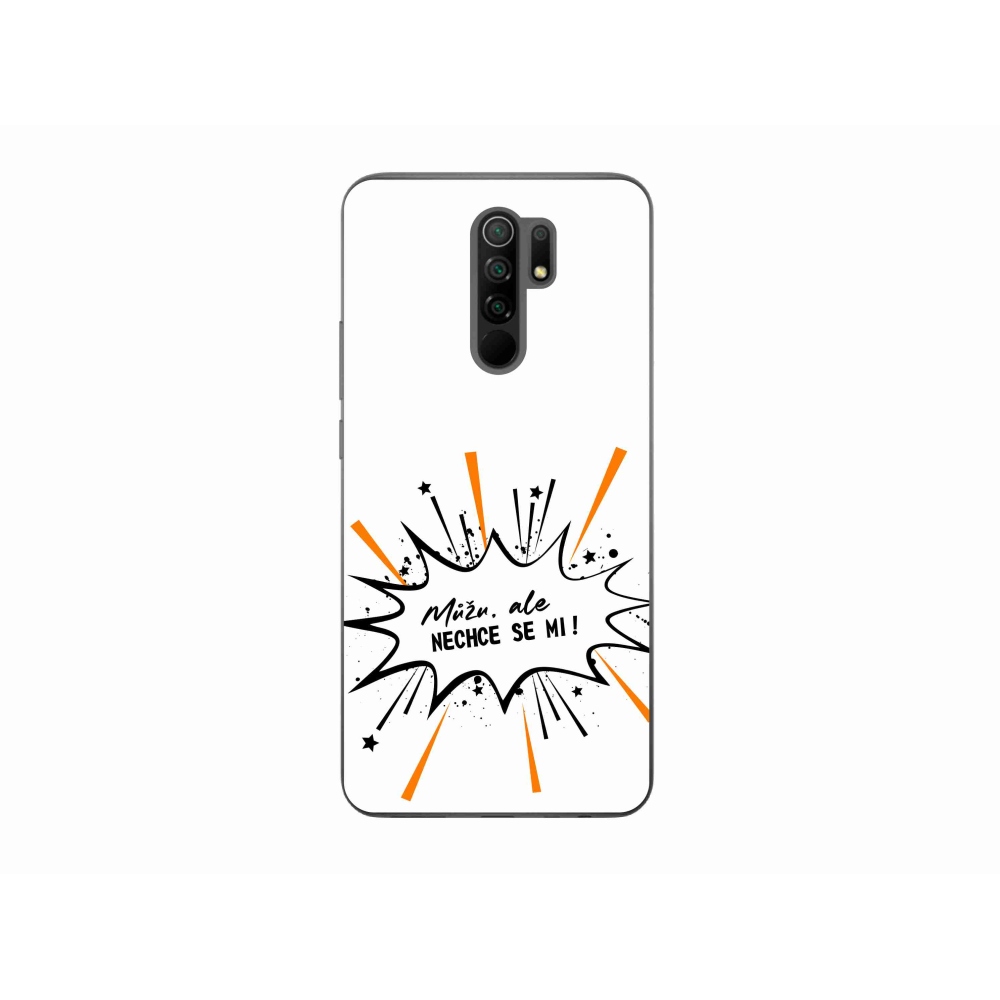 Gelový kryt mmCase na Xiaomi Redmi 9 - vtipný text 11 bílé pozadí