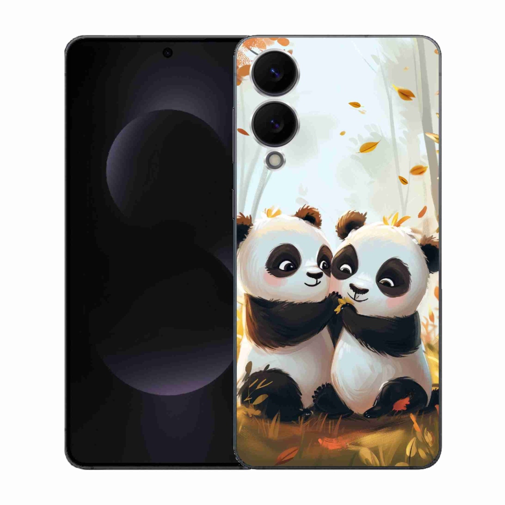 Gelový kryt mmCase na Samsung Galaxy S25 Edge - pandy