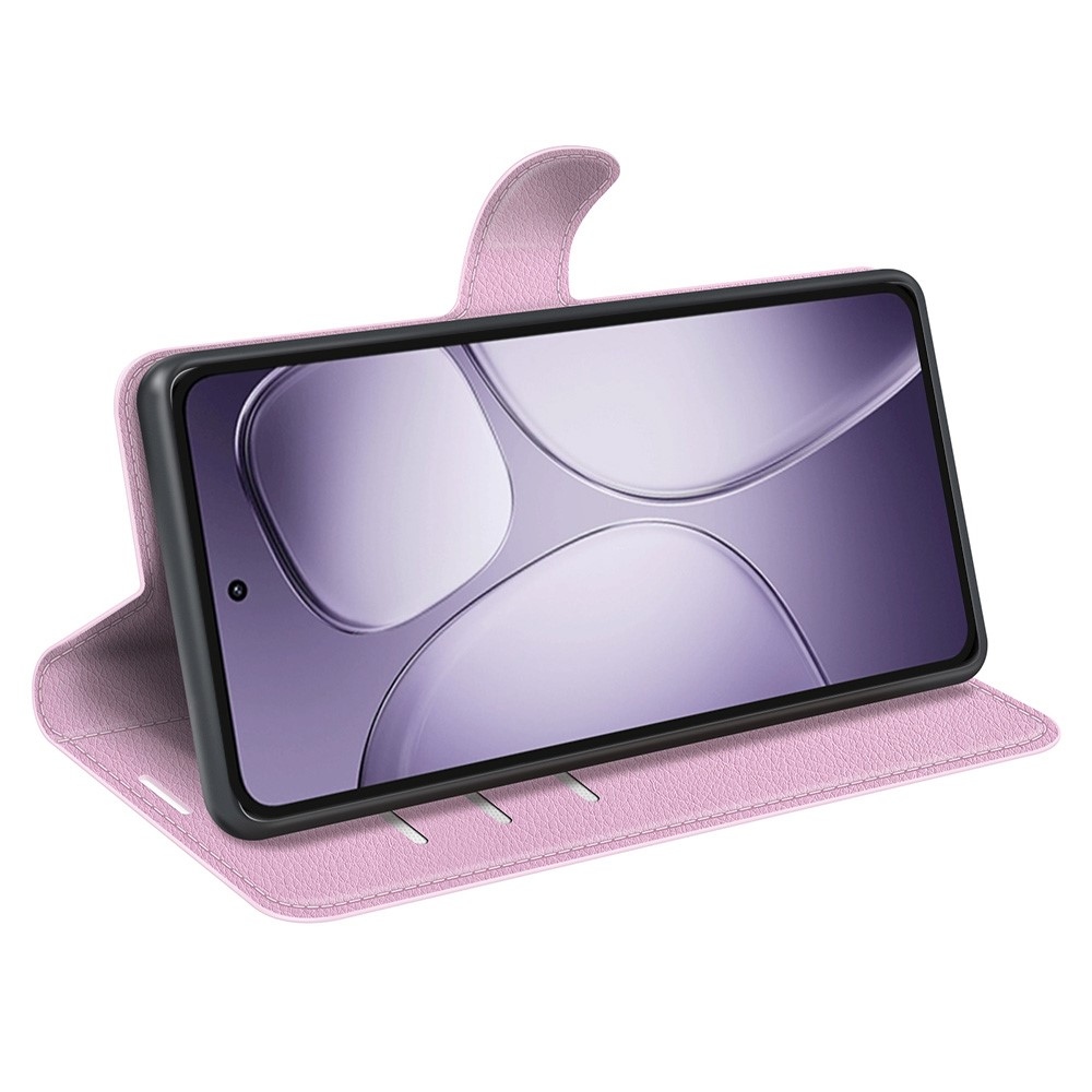 Litchi knížkové pouzdro na Xiaomi 14T Pro - růžové