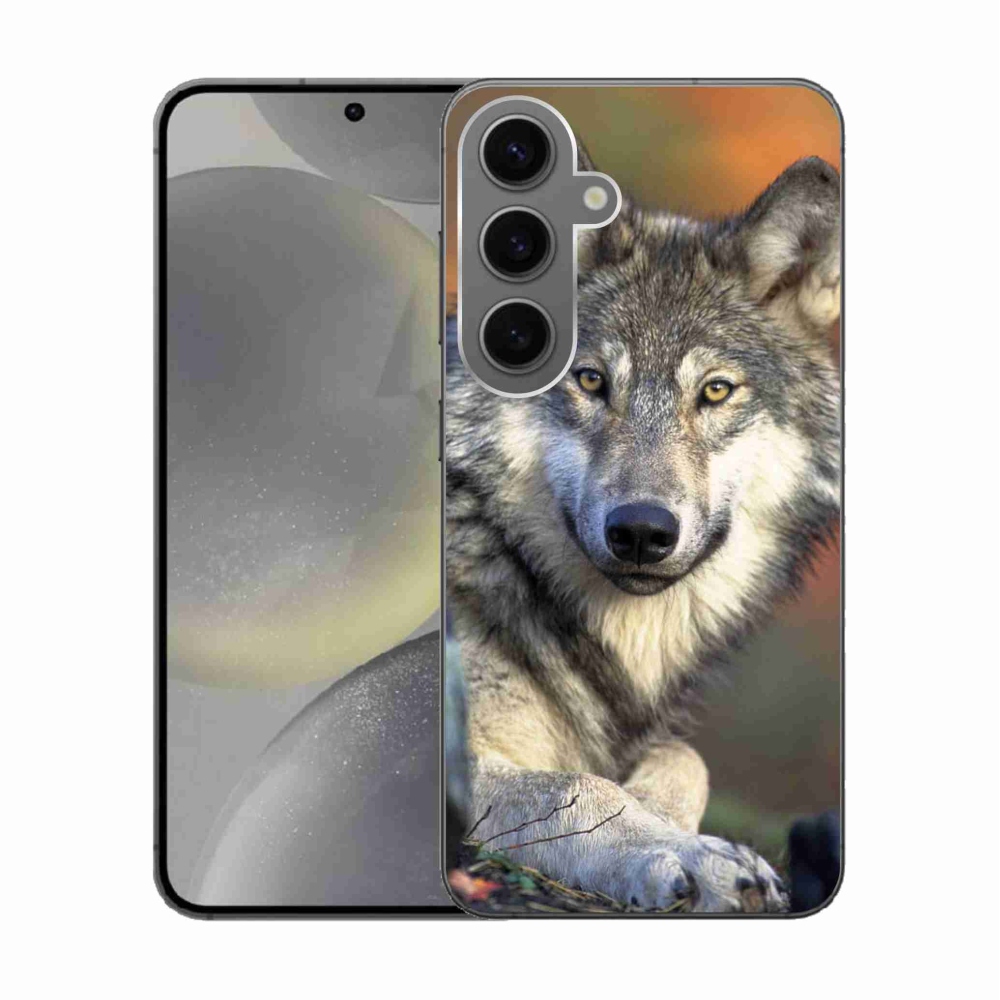 Gelový obal mmCase na Samsung Galaxy S24 - vlk