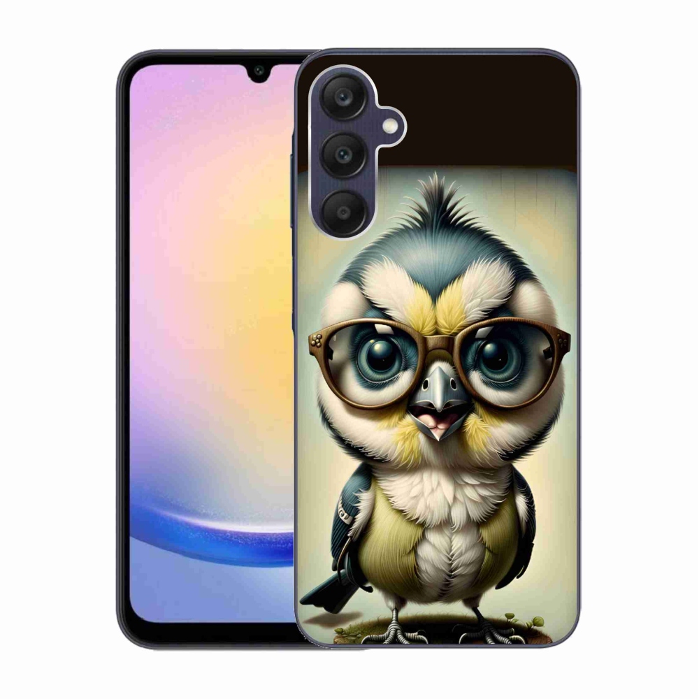 Gelový kryt mmCase na Samsung Galaxy A25 5G - mládě s brýlemi
