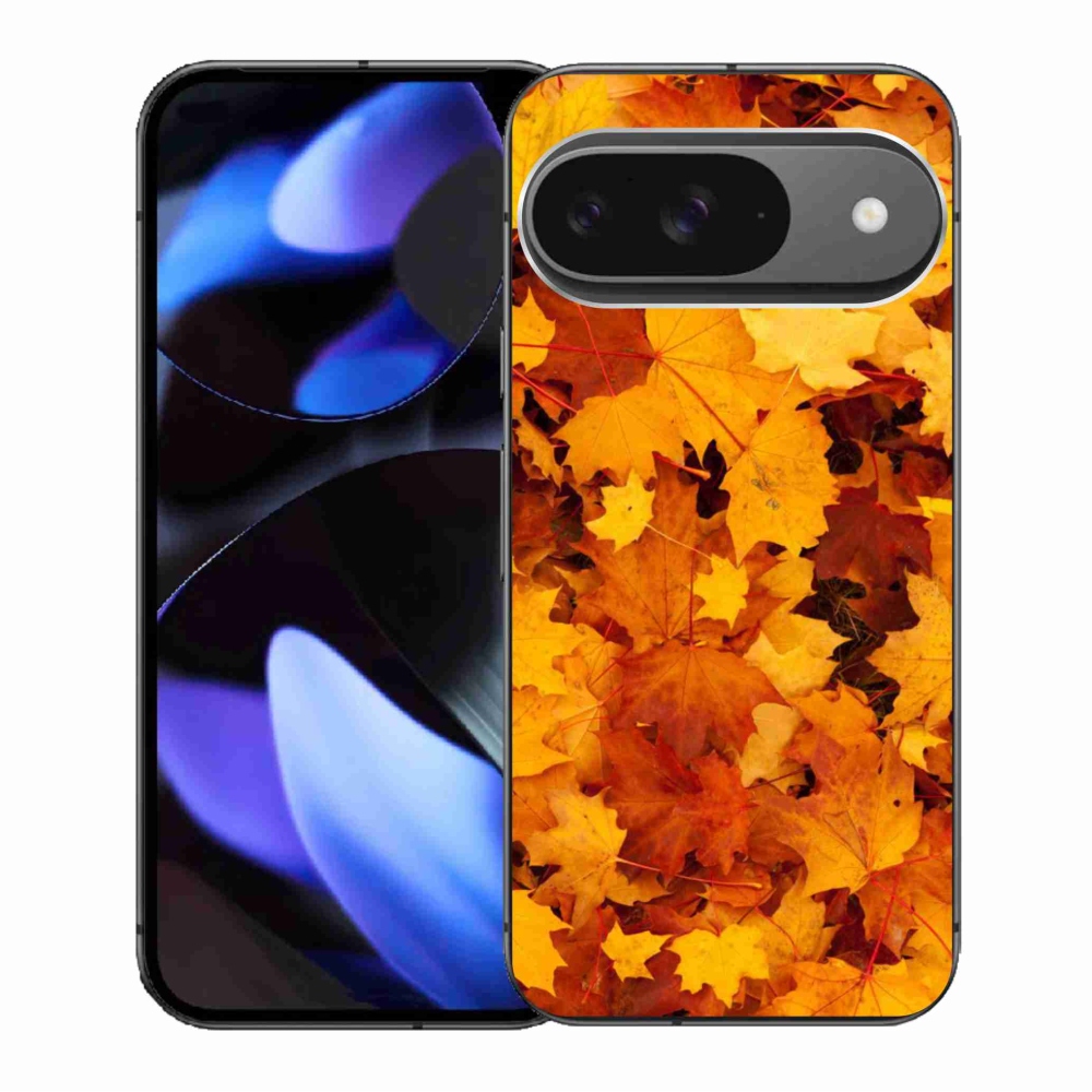 Gelový kryt mmCase na Google Pixel 9/9 Pro - javorové listy