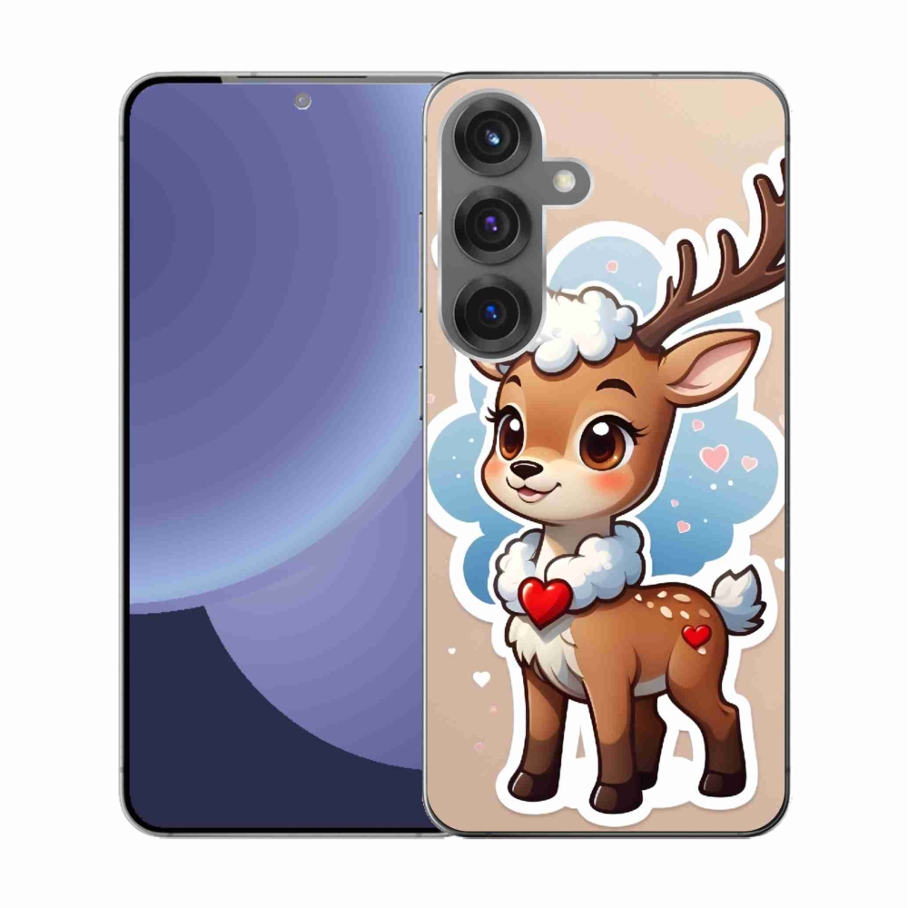 Gelový kryt mmCase na Samsung Galaxy S25 - kreslený sob