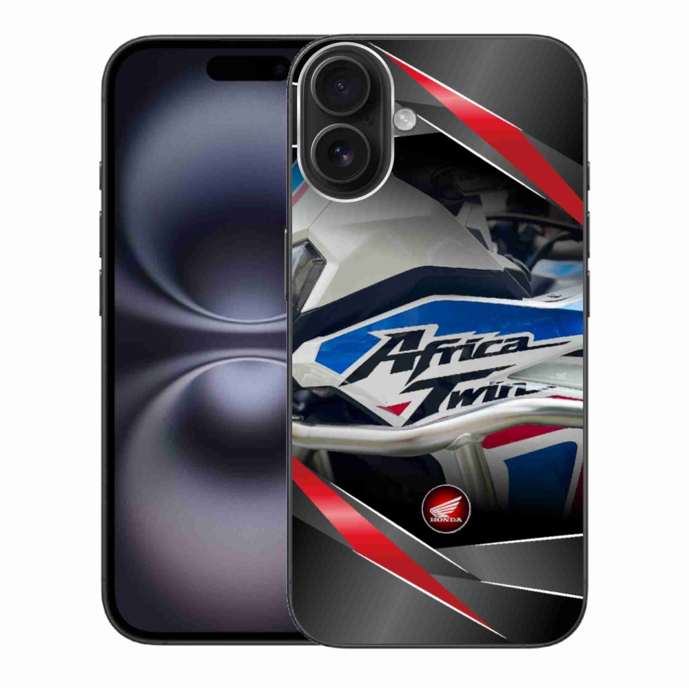 Gelový kryt mmCase na iPhone 16 Plus - motorka honda
