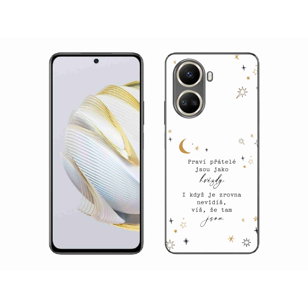 Gelový kryt mmCase na Huawei Nova 10 SE - citát 6 bílé pozadí