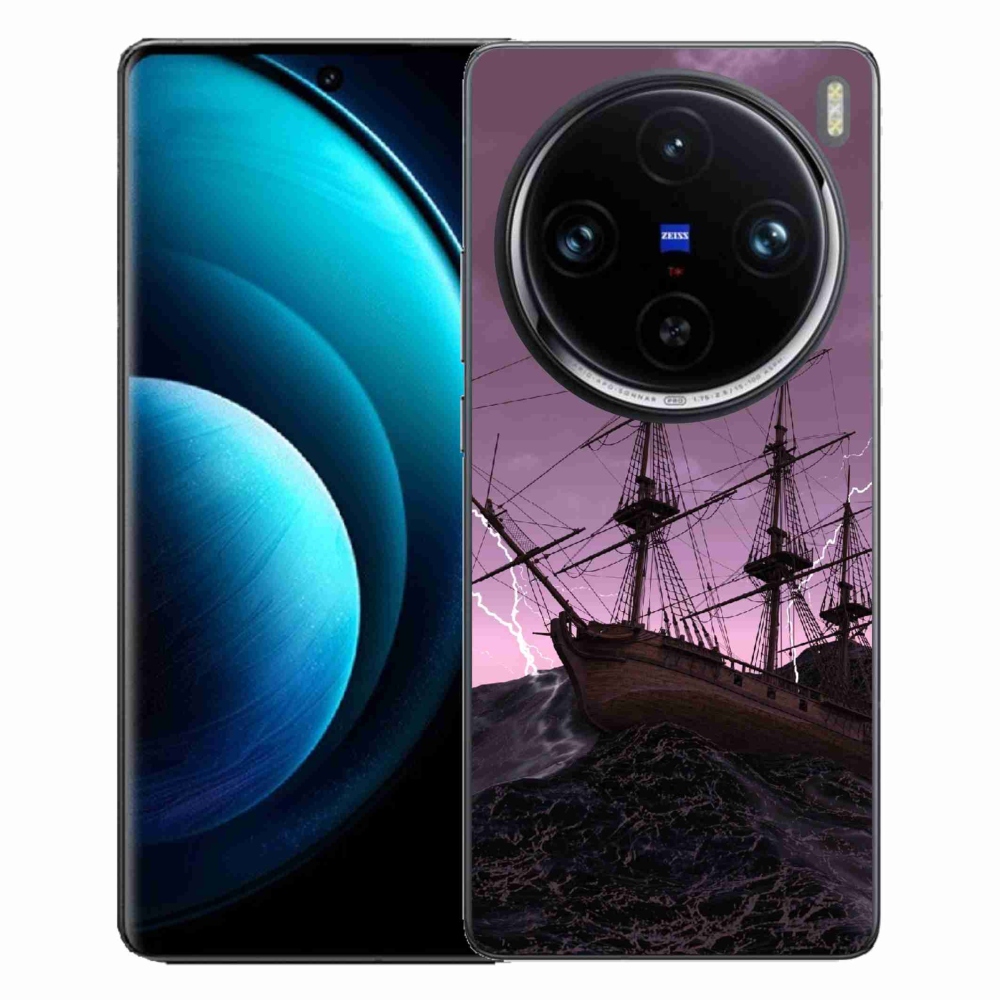 Gelový kryt mmCase na Vivo X100 Pro 5G - loď v bouři