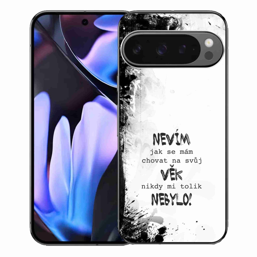 Gelový kryt mmCase na Google Pixel 9 Pro XL - vtipný text 14 bílé pozadí