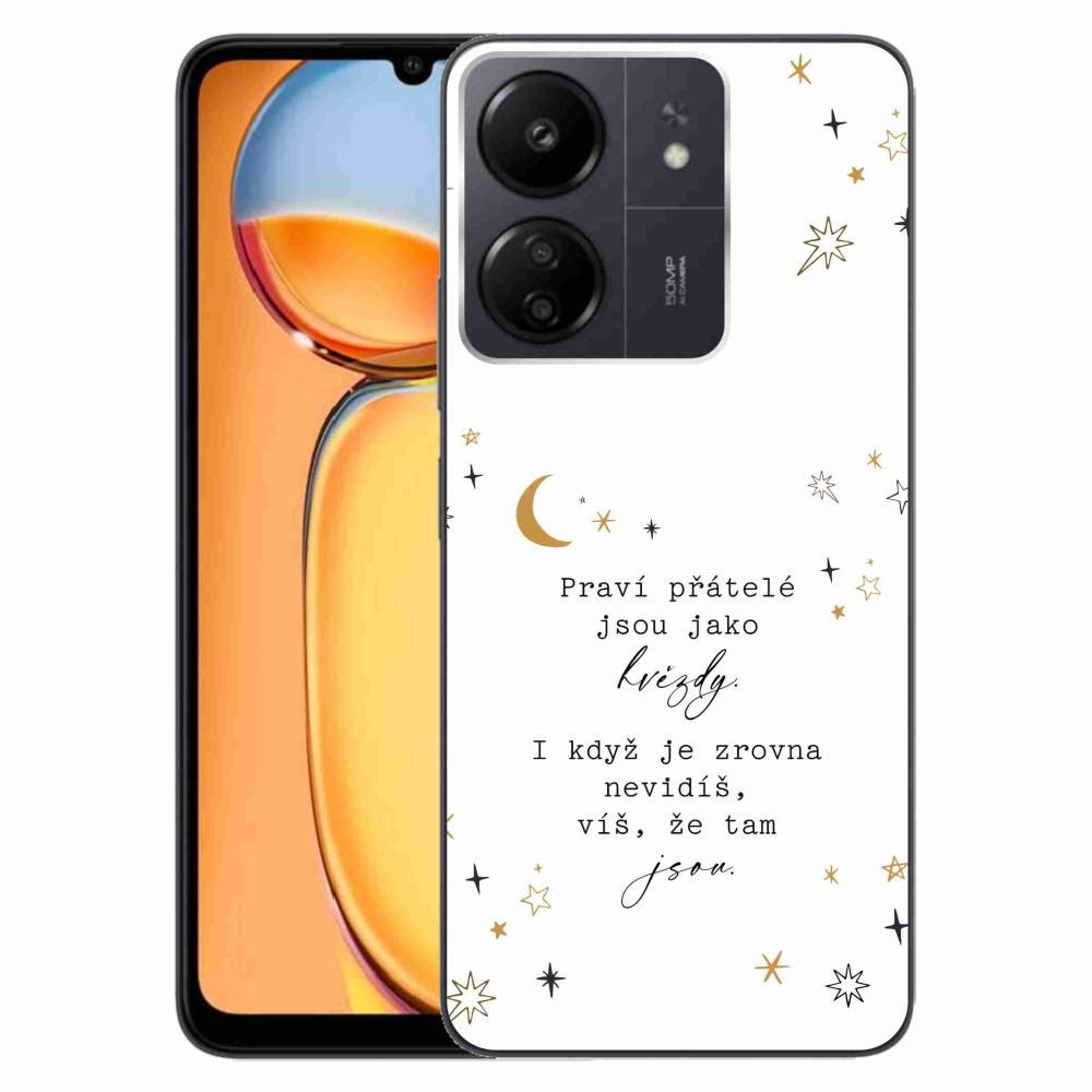 Gelový kryt mmCase na Xiaomi Poco C65/Redmi 13C - citát 6 bílé pozadí