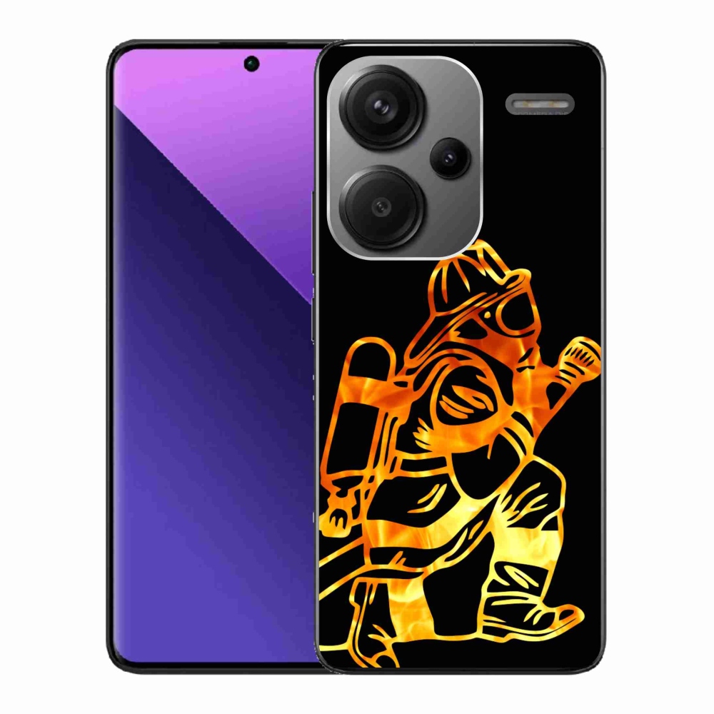 Gelový kryt mmCase na Xiaomi Redmi Note 13 Pro+ 5G - hasič 1