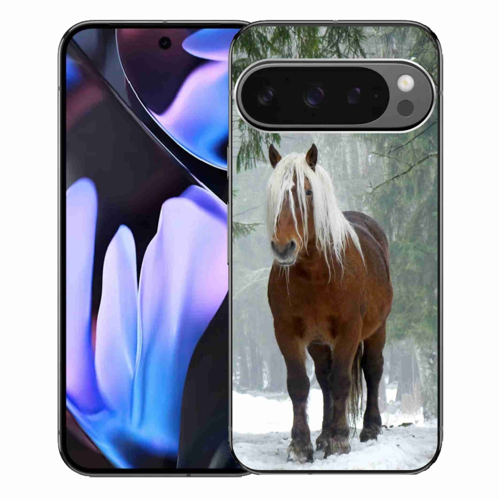 Gelový obal mmCase na Google Pixel 9 Pro XL - kůň v lese