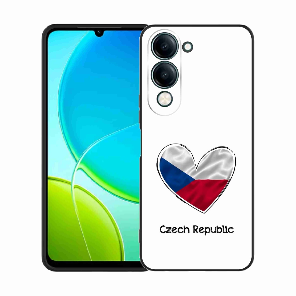 Gelový kryt mmCase na Vivo Y29s 5G - vlajka srdce bílé pozadí