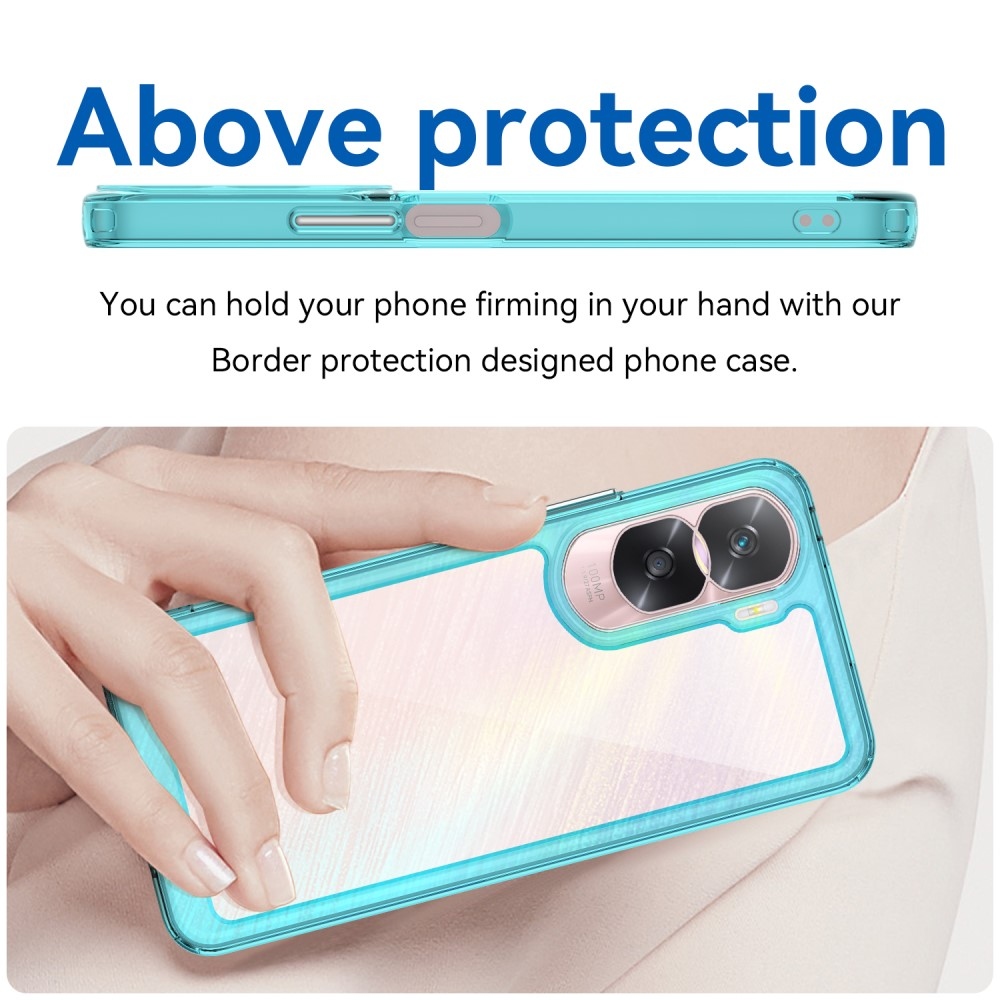 Gelový obal s pevnými zády na Honor 90 Lite - světlemodrý