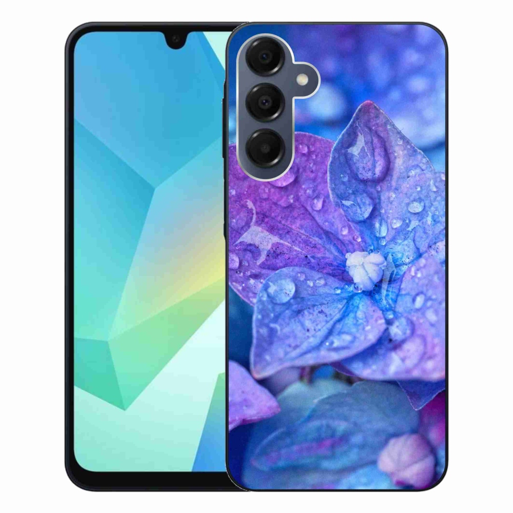 Gelový kryt mmCase na Samsung Galaxy A16 4G/5G - fialový květ