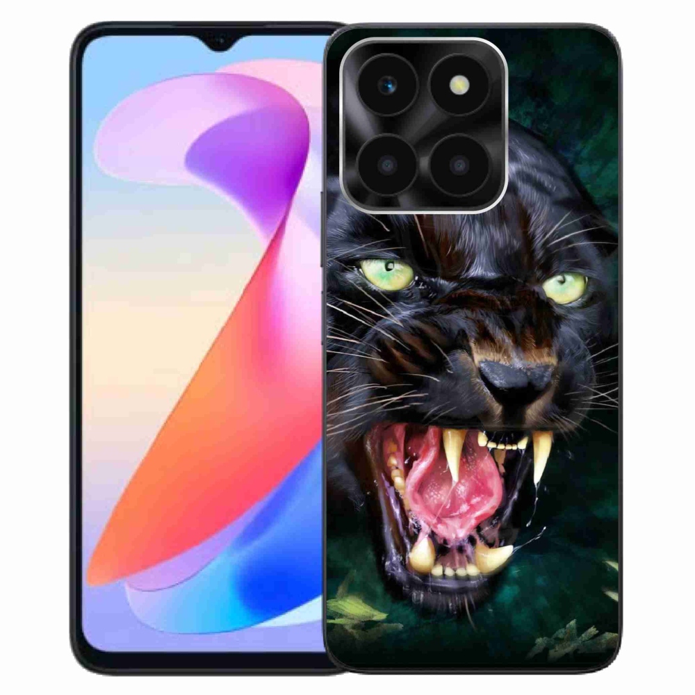 Gelový kryt mmCase na Honor X6a - rozzuřený černý panter