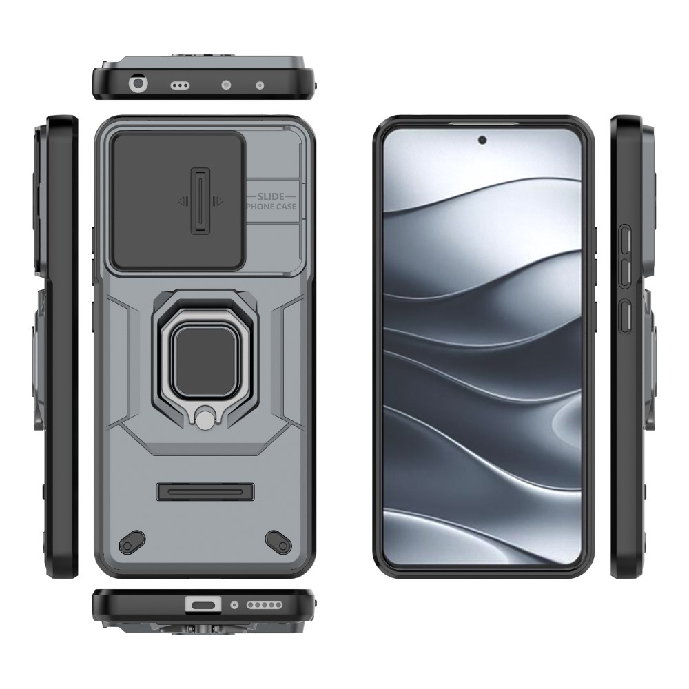 Lens odolný kryt na Xiaomi Redmi Note 14 5G - šedý