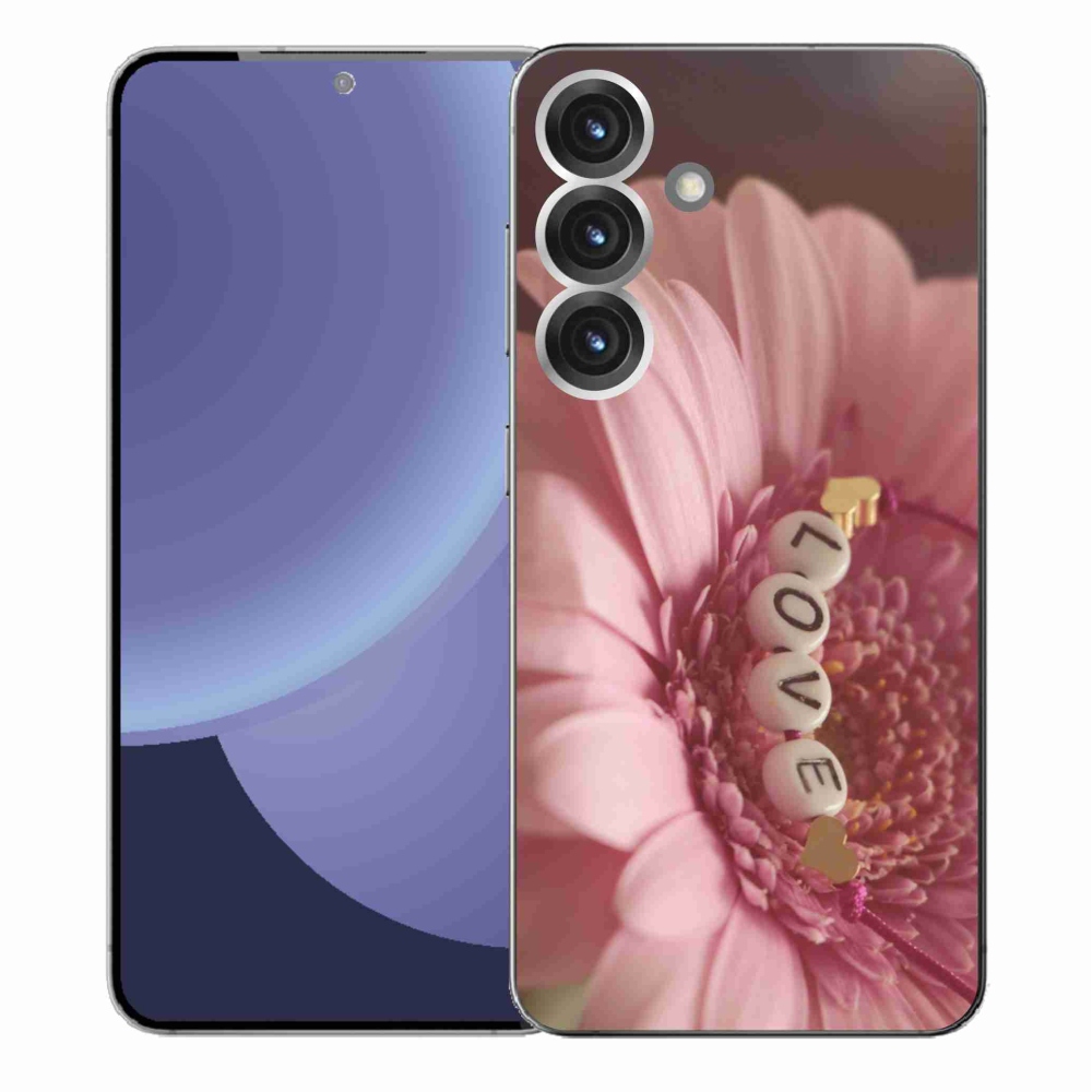 Gelový kryt mmCase na Samsung Galaxy S25+ - přívěsek love