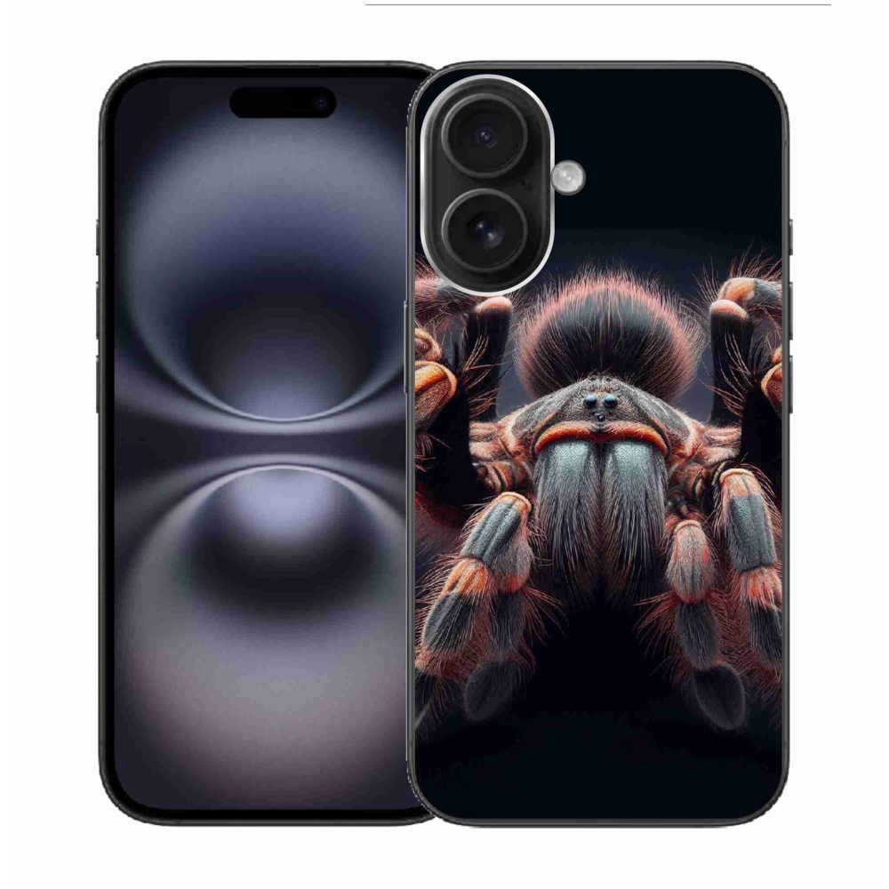 Gelový kryt mmCase na iPhone 16 - tarantule