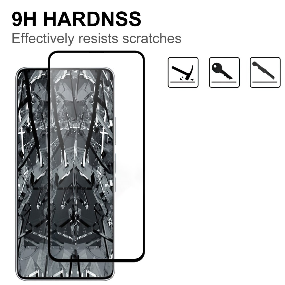 9H celoplošné tvrzené sklo na Xiaomi Redmi Note 14 5G
