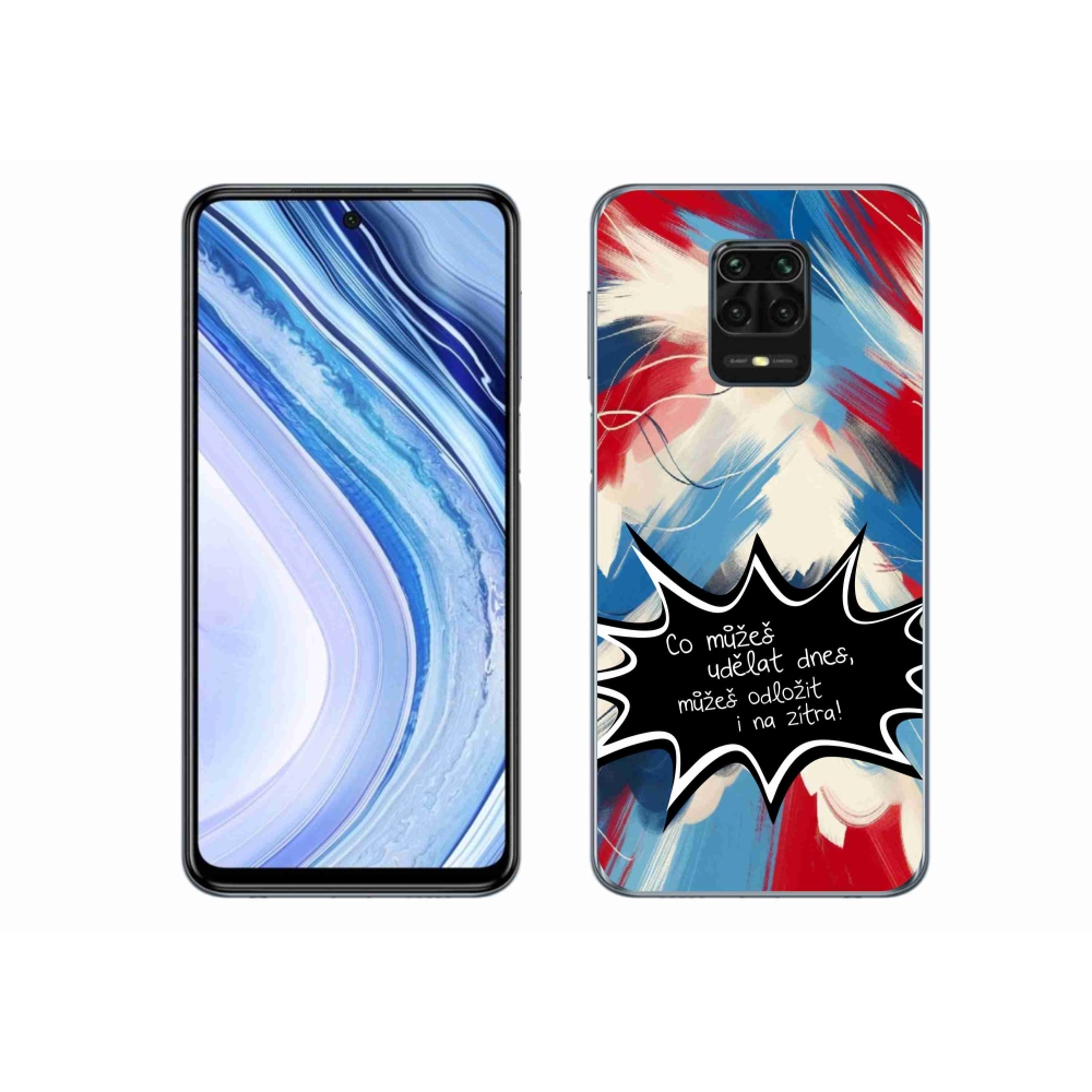 Gelový kryt mmCase na Xiaomi Redmi Note 9 Pro - vtipný text 9 černé pozadí