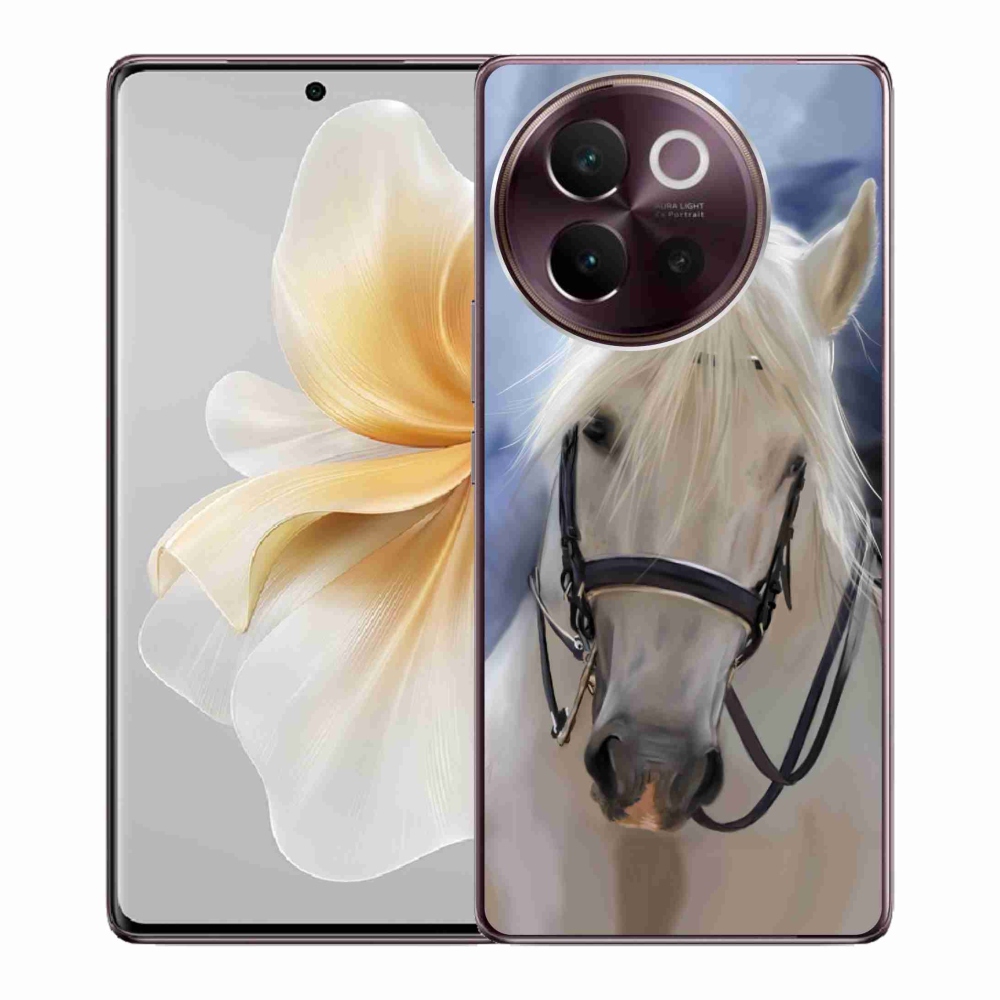 Gelový kryt mmCase na Vivo V40 Lite 5G - bílý kůň