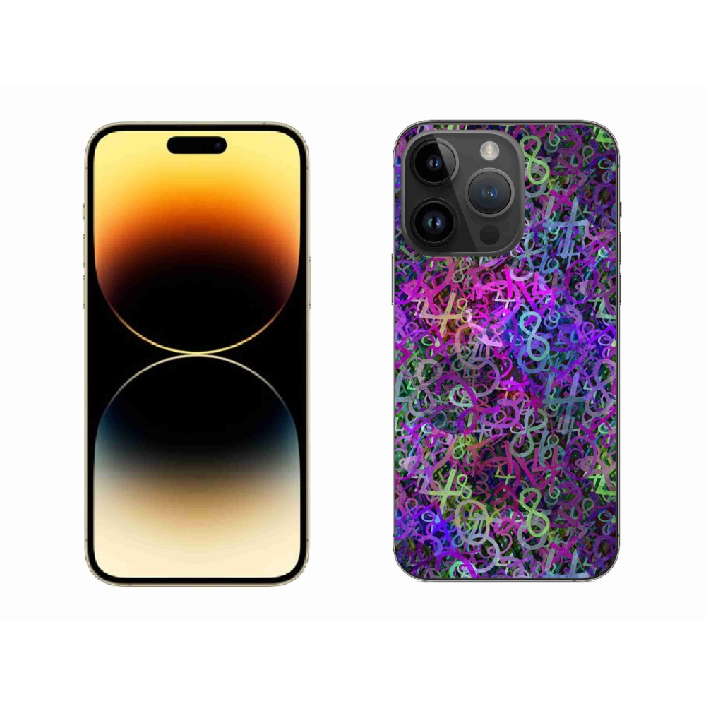 Gelový kryt mmCase na iPhone 14 Pro Max - abstraktní motiv 25