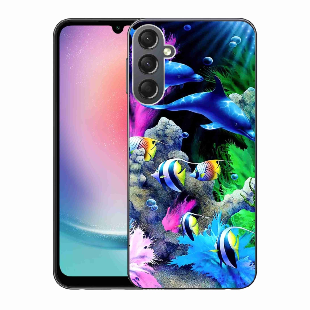 Gelový obal mmCase na Samsung Galaxy A24 - mořský svět