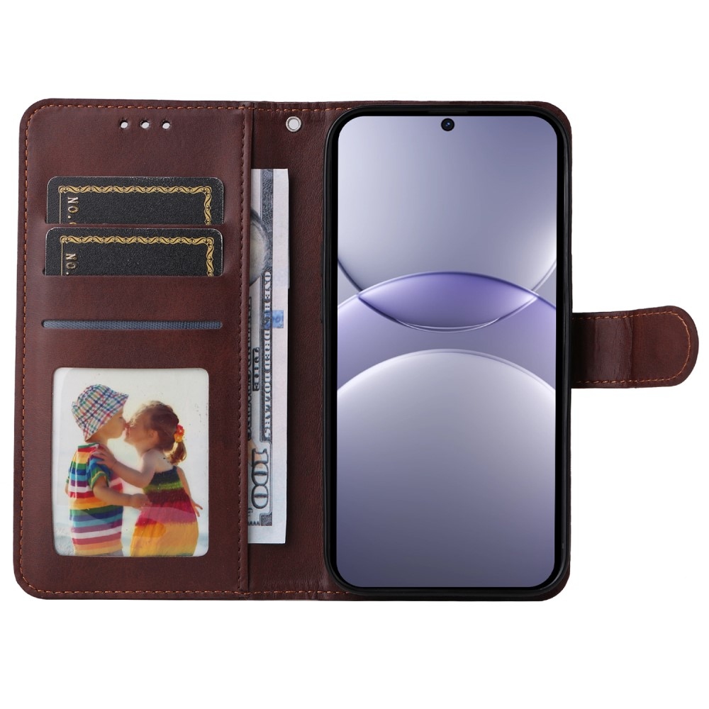 Clots knížkové pouzdro na Huawei Nova 13 5G - hnědé