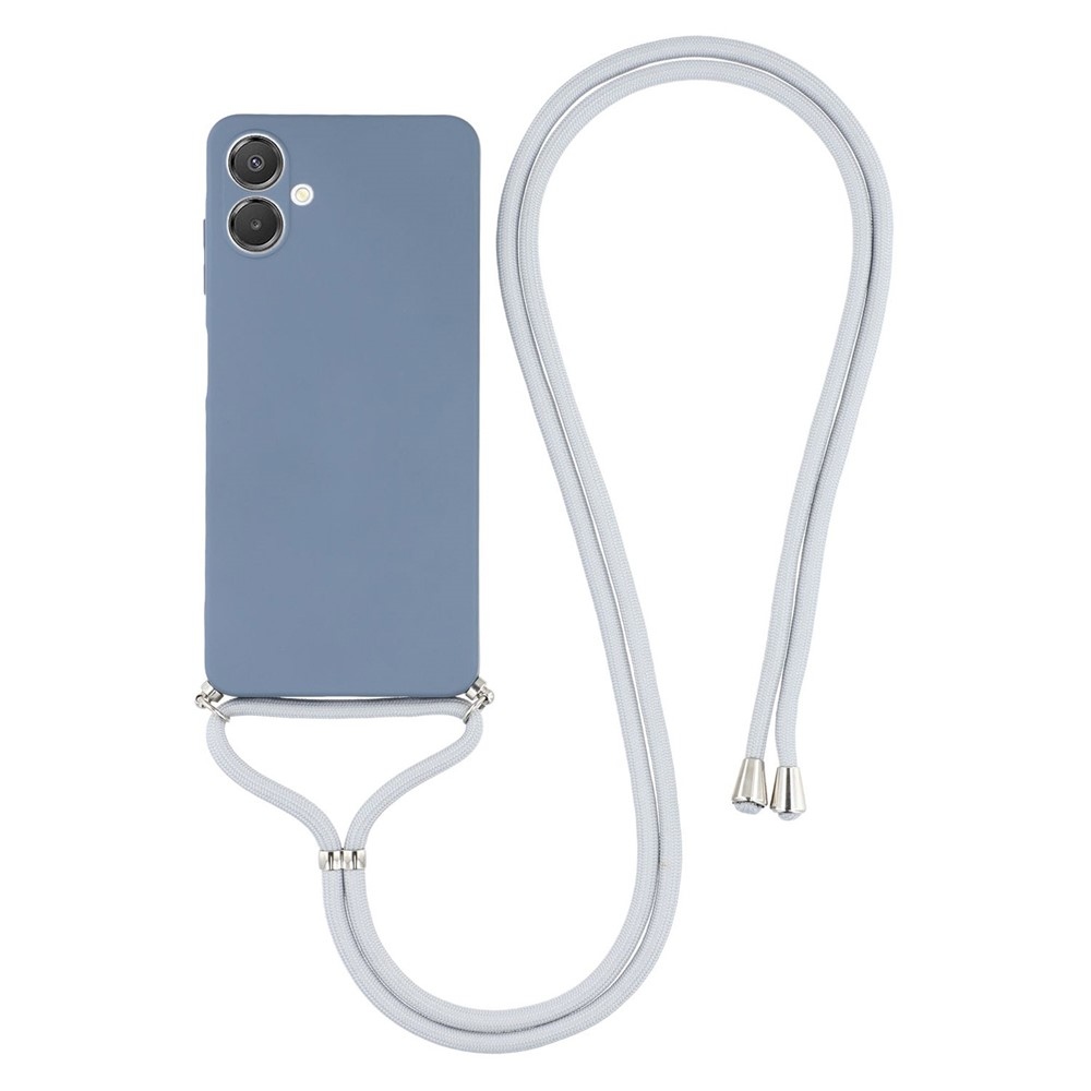 Lining gelový obal se šňůrkou na Samsung Galaxy A07 4G - šedý