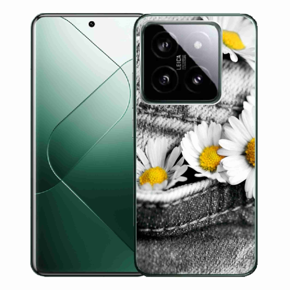 Gelový obal mmCase na Xiaomi 14 Pro - kopretiny