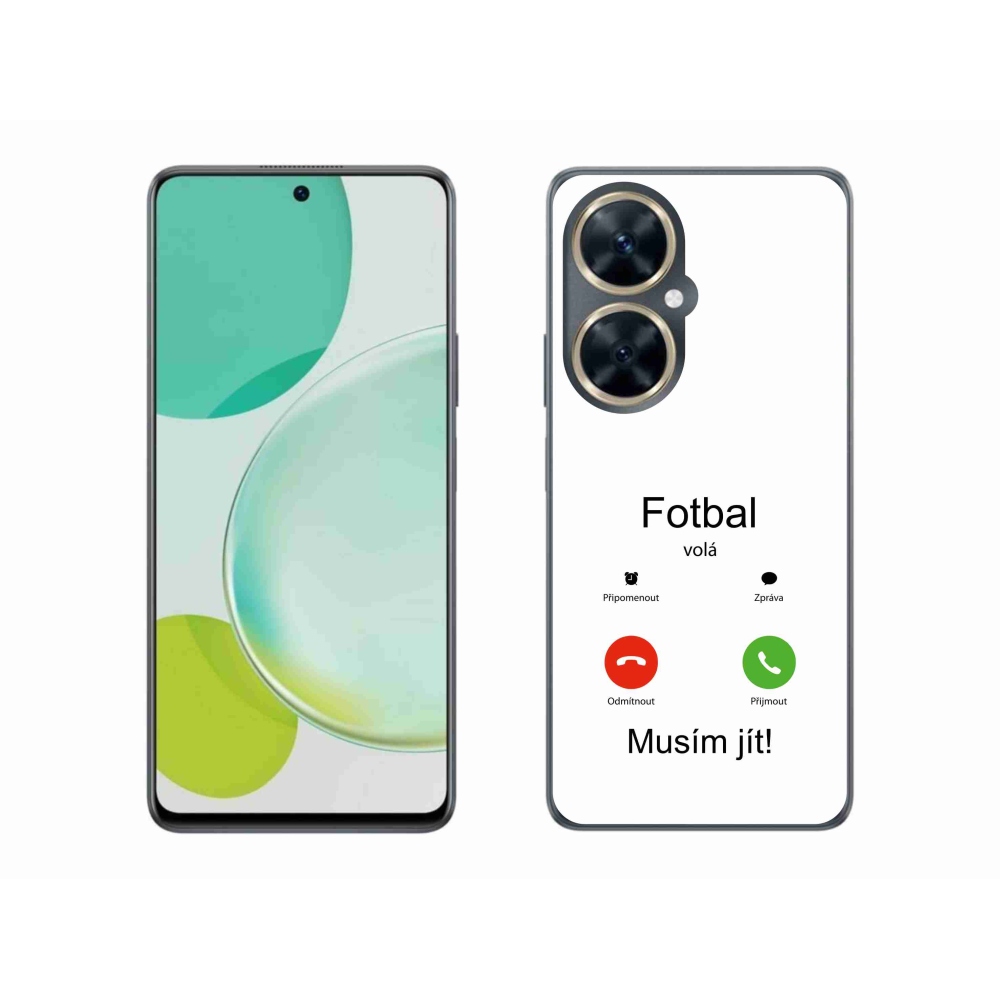 Gelový kryt mmCase na Huawei Nova 11i - fotbal volá bílé pozadí