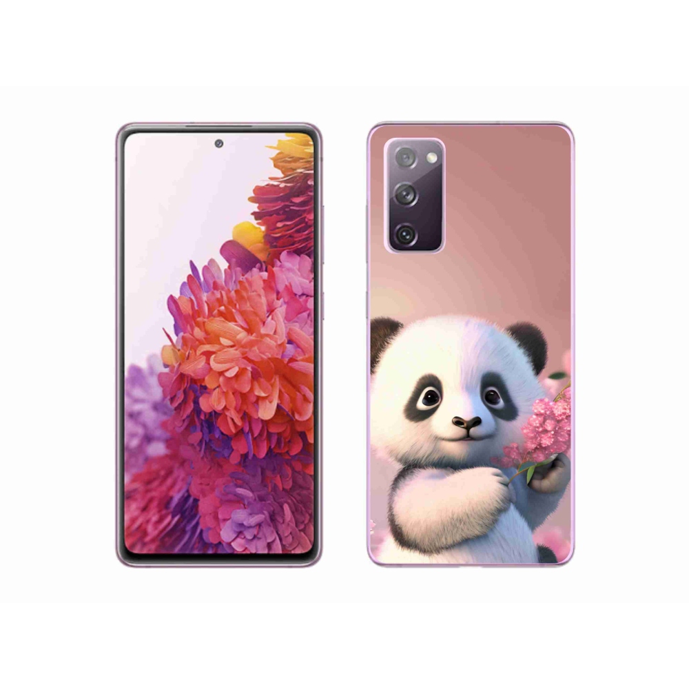 Gelový kryt mmCase na Samsung Galaxy S20 FE - roztomilá panda