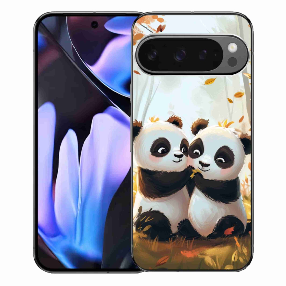 Gelový kryt mmCase na Google Pixel 9 Pro XL - pandy