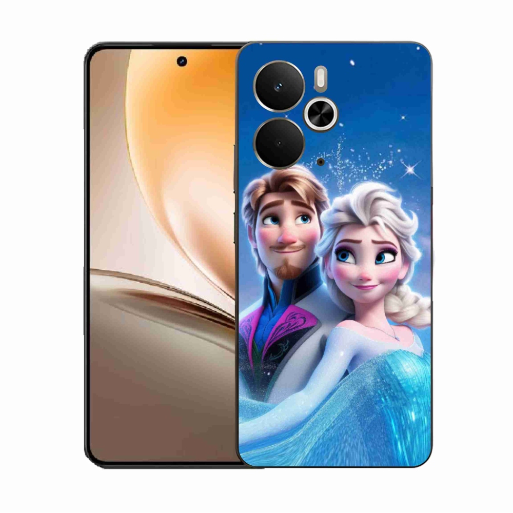 Gelový kryt mmCase na Realme 14 5G - ledové království 1