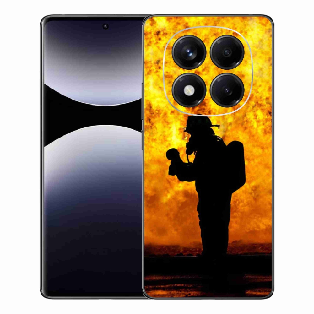 Gelový kryt mmCase na Xiaomi Redmi Note 14 Pro - hasič