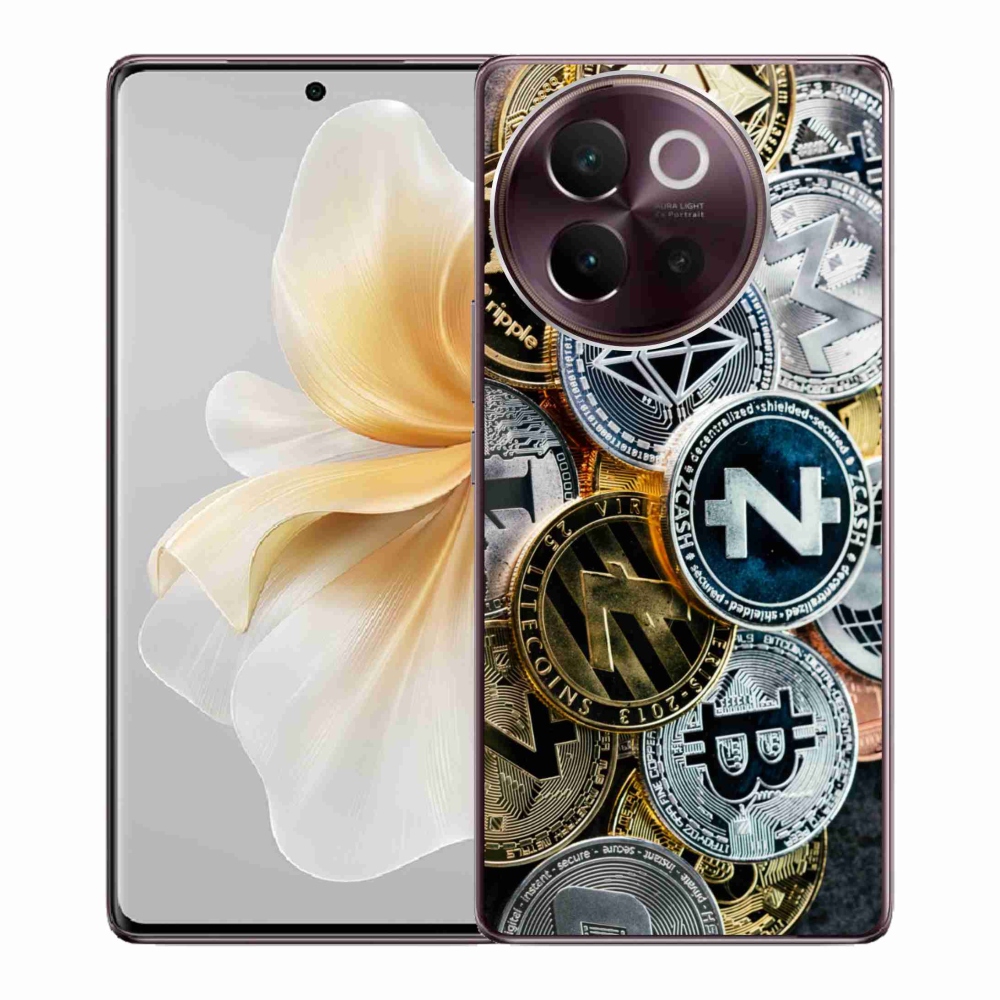 Gelový kryt mmCase na Vivo V40 Lite 5G - kryptoměny