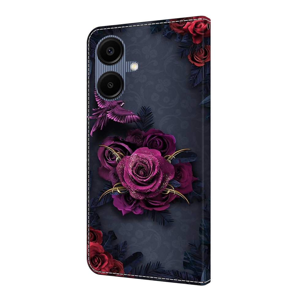 Smooth knížkové pouzdro na Samsung Galaxy A07 4G - fialový květ