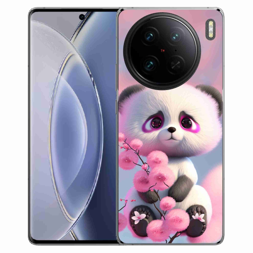 Gelový kryt mmCase na Vivo X90 Pro - roztomilá panda 1