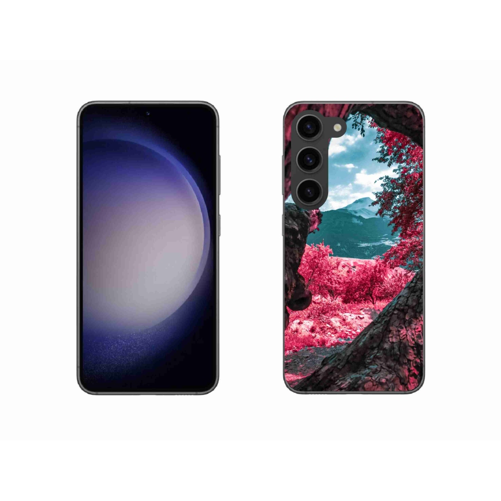 Gelový kryt mmCase na Samsung Galaxy S23 5G - výhled na hory