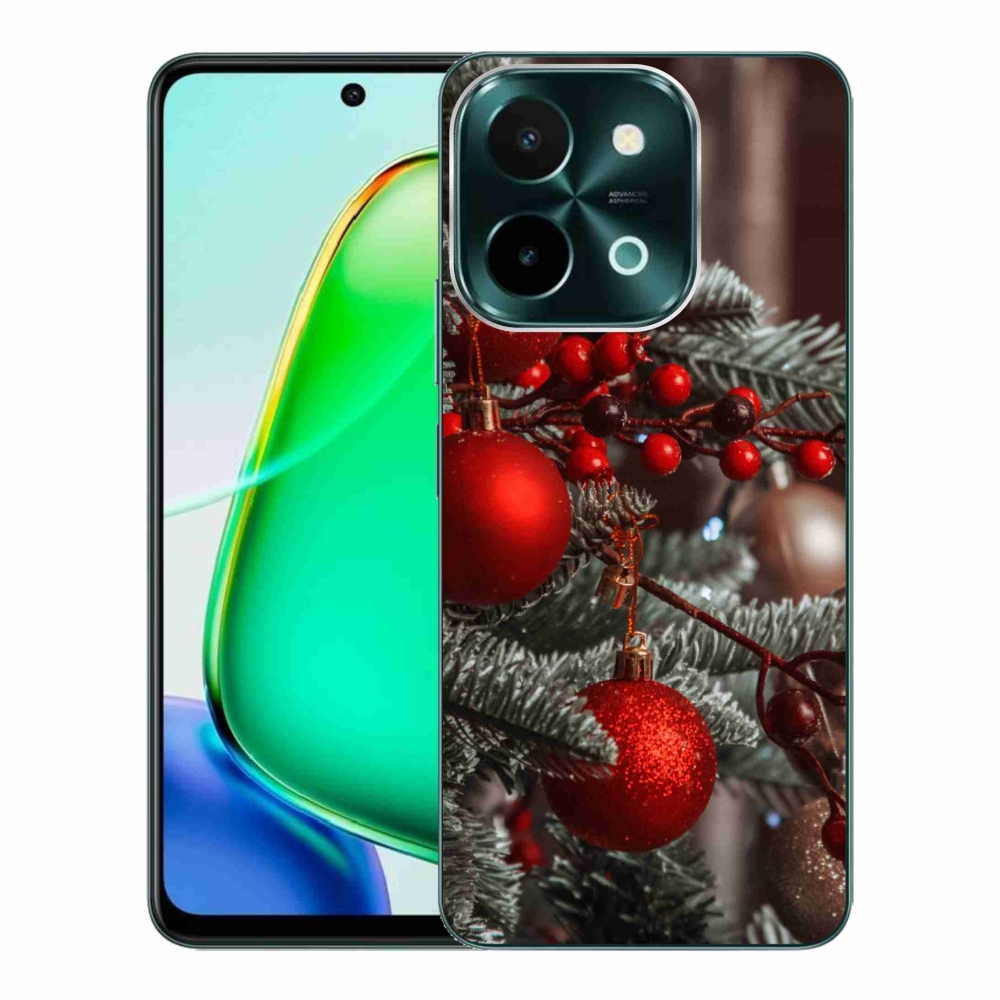 Gelový kryt mmCase na Vivo Y28 - vánoční ozdoby 2